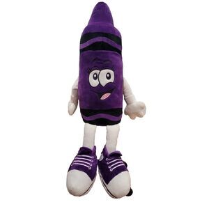 Crayola Vivid Violet Crayon Plush 20” Inches Tall Stuffed Gift Collectible
